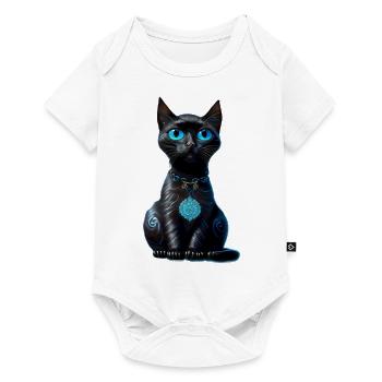 Chat de la Lune - Body à manches courtes Premium Bébé - blanc - Devant