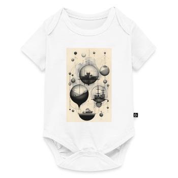 Geometry of life and perception - Baby Premium short-sleeve bodysuit - white - Front