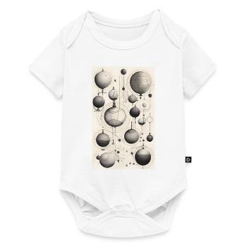 moment of spheres and lines - Baby Premium short-sleeve bodysuit - white - Front