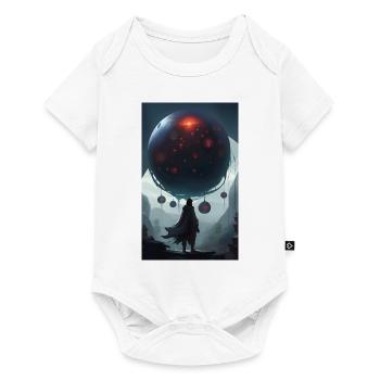 Dystopian world of machines & spheres - Baby Premium short-sleeve bodysuit - white - Front