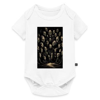 Eerie extended family gathering - Baby Premium short-sleeve bodysuit - white - Front