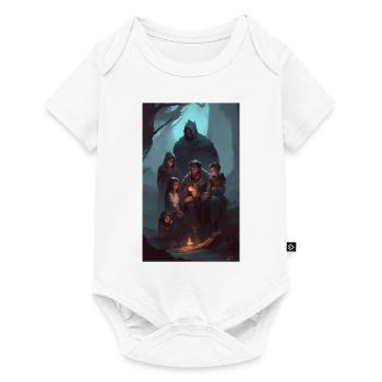 Contes familiaux de dark fantasy - Body à manches courtes Premium Bébé - blanc - Devant