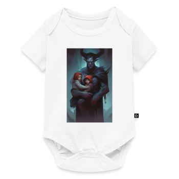 dark monster child guardian - Baby Premium short-sleeve bodysuit - white - Front