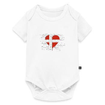 Denmark Flag Scandinavia Danish Flag Tour - Baby Premium short-sleeve bodysuit - white - Front