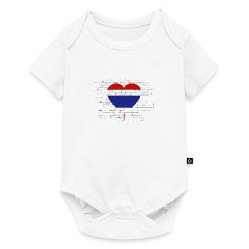 Thailand Fahne Thailändische Flagge Used Look - Baby Premium Kurzarmbody - Weiß - Vorne