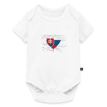 Slovakia Flag Vintage Slovak Flag Home - Baby Premium short-sleeve bodysuit - white - Front