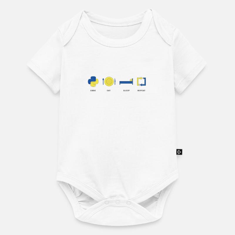 CODER PYTHON LIFE - Baby Premium Kurzarmbody - Weiß