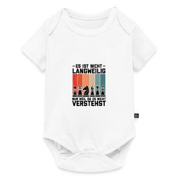 Schach - Baby Premium Kurzarmbody - Weiß - Vorne