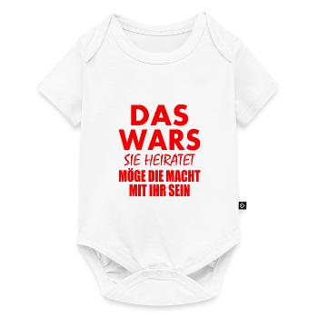 Das wars sie heiratet - Baby Premium Kurzarmbody - Weiß - Vorne