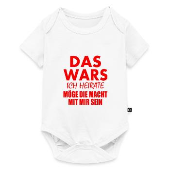 Das wars ich heirate - Baby Premium Kurzarmbody - Weiß - Vorne