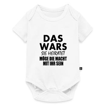 Das wars sie heiratet - Baby Premium Kurzarmbody - Weiß - Vorne