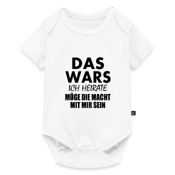 Das wars ich heirate - Baby Premium Kurzarmbody - Weiß - Vorne