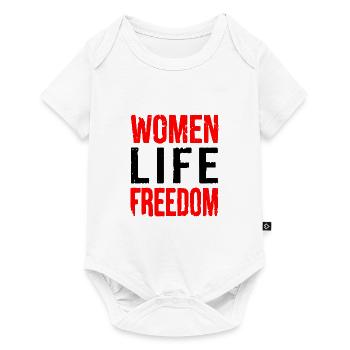 Women life freedom iran - Body à manches courtes Premium Bébé - blanc - Devant