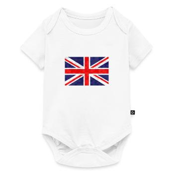 Great Britain Flag Union Jack Flag London UK - Baby Premium short-sleeve bodysuit - white - Front