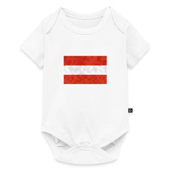 Austria Flag Austria Austrian flag AT - Baby Premium short-sleeve bodysuit - white - Front