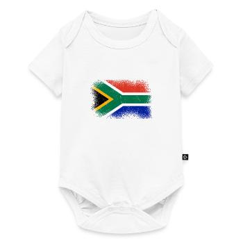 Drapeau de l’Afrique du Sud Drapeau sud-africain - Body à manches courtes Premium Bébé - blanc - Devant