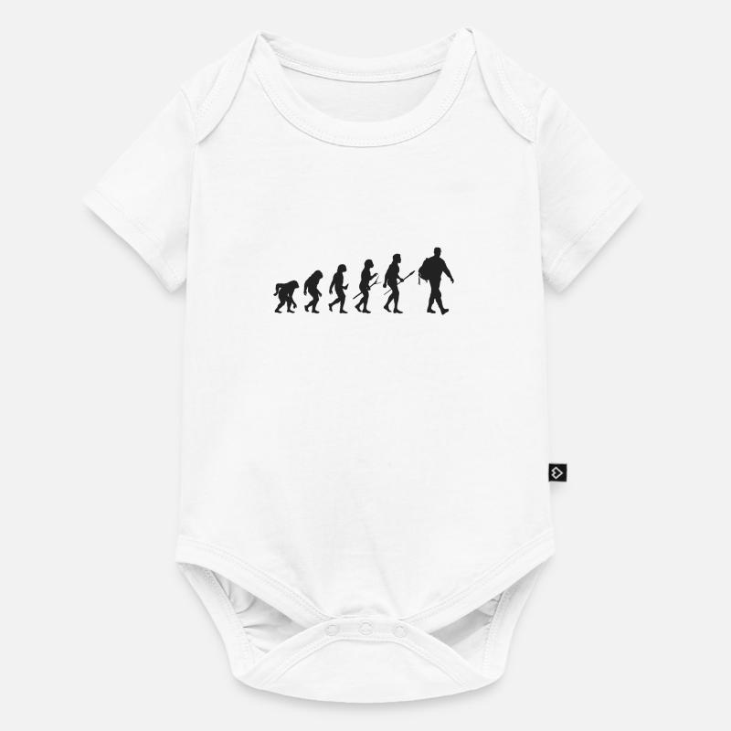 Bewaffnet mit der Erde, der natürlichen Evolution - Baby Premium Kurzarmbody - Weiß