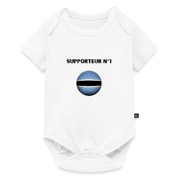 Supporteur N°1 équipe Football Argentine Messi - Body à manches courtes Premium Bébé - blanc - Devant