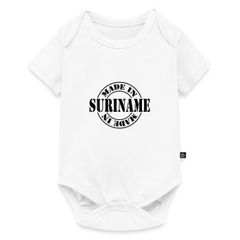 made in suriname m1k2 - Body à manches courtes Premium Bébé - blanc - Devant