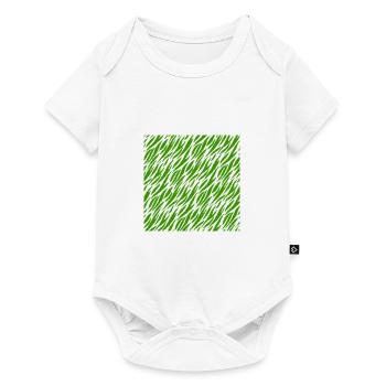 Peau d'animal avec style de couleur africaine - Body à manches courtes Premium Bébé - blanc - Devant