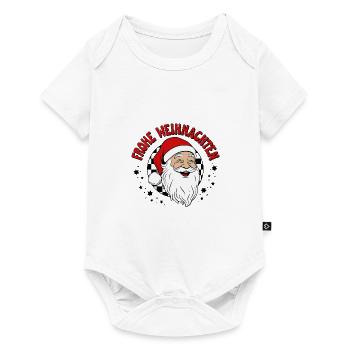 Frohe Weihnachten Ugly Christmas Sweater - Baby Premium Kurzarmbody - Weiß - Vorne