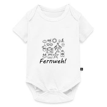 Urlaub Fernweh Reisen Sehnsucht - Baby Premium Kurzarmbody - Weiß - Vorne