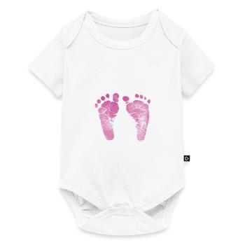 Bébé pieds fille - Body à manches courtes Premium Bébé - blanc - Devant