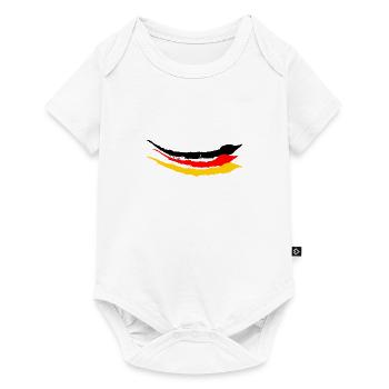 Drapeau de l’Allemagne Drapeau allemand Utilisé Look Homeland - Body à manches courtes Premium Bébé - blanc - Devant