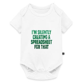 Lustig, ich erstelle stillschweigend eine Tabelle dafür - Baby Premium Kurzarmbody - Weiß - Vorne