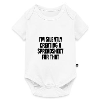Lustig, ich erstelle stillschweigend eine Tabelle dafür - Baby Premium Kurzarmbody - Weiß - Vorne