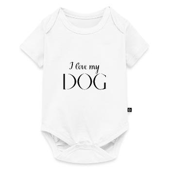 I love dogs - Baby Premium short-sleeve bodysuit - white - Front