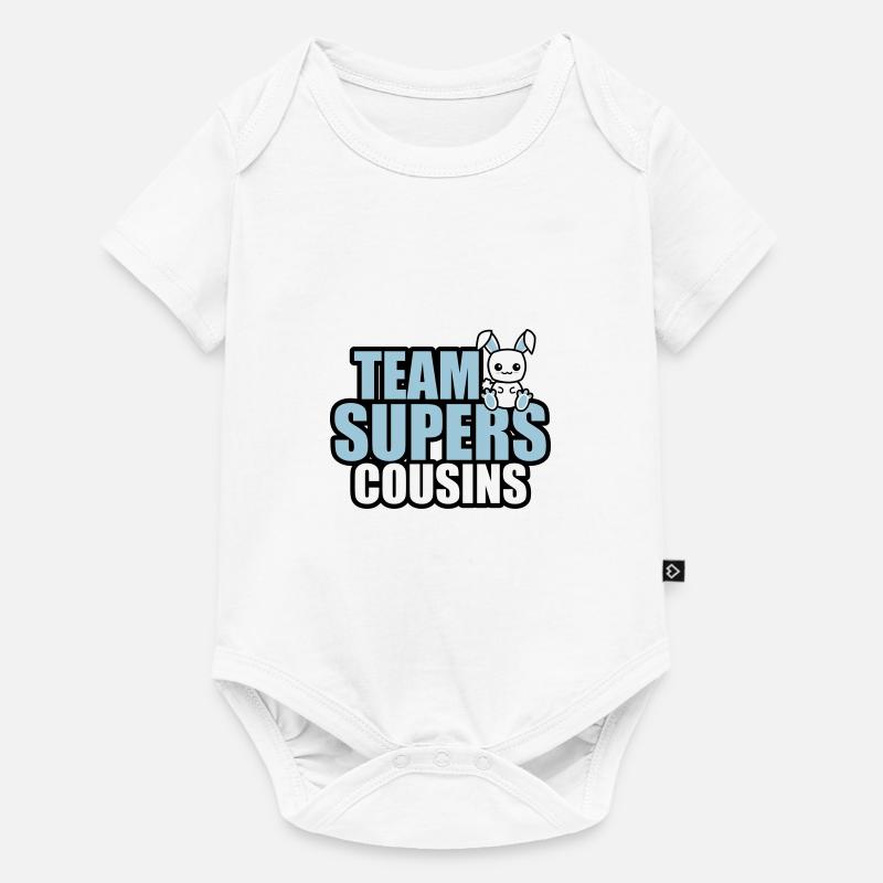 team supers cousins - Body à manches courtes Premium Bébé - blanc