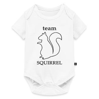 Équipe Squirrel / Squirrel - Animal Friends Gift - Body à manches courtes Premium Bébé - blanc - Devant