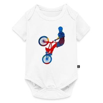 BMX - Baby Premium short-sleeve bodysuit - white - Front