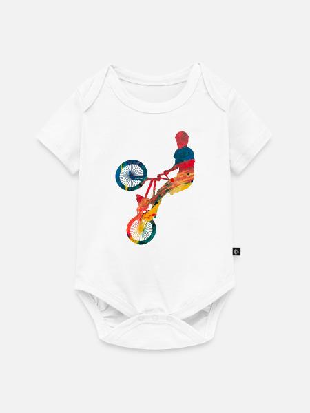 Bmx - Baby Premium Kurzarmbody - Weiß