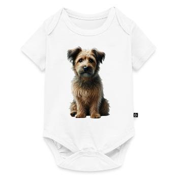 Chien - Body à manches courtes Premium Bébé - blanc - Devant