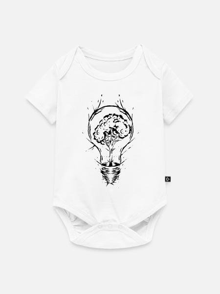 Klimaschutz Umweltschutz - Baby Premium Kurzarmbody - Weiß