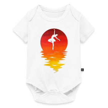 Ballet Graphic Ballerina Dance Course Dancer Point - Baby Premium Kurzarmbody - Weiß - Vorne