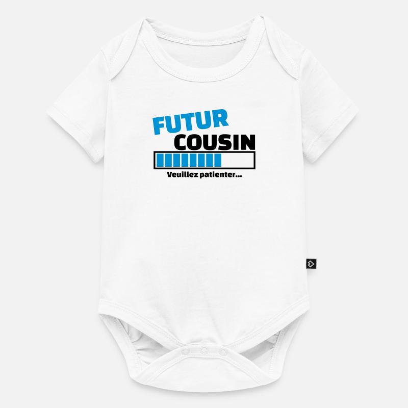 futur cousin - Body à manches courtes Premium Bébé - blanc