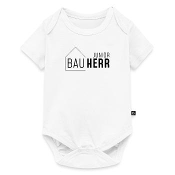 Junior Bauherr - Baby Premium Kurzarmbody - Weiß - Vorne