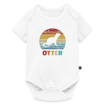 Otter - Baby Premium Kurzarmbody - Weiß - Vorne