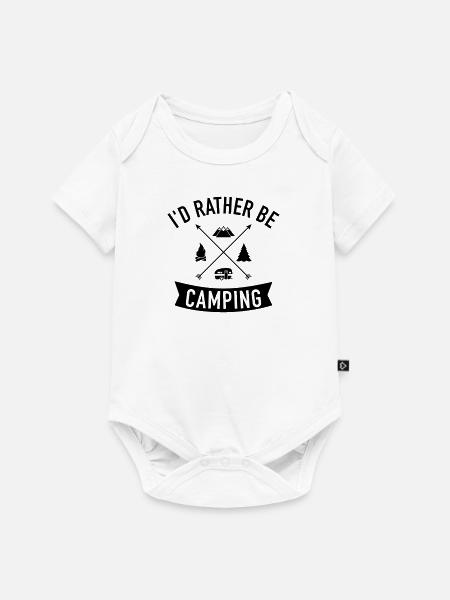 Wohnwagen - Baby Premium Kurzarmbody - Weiß