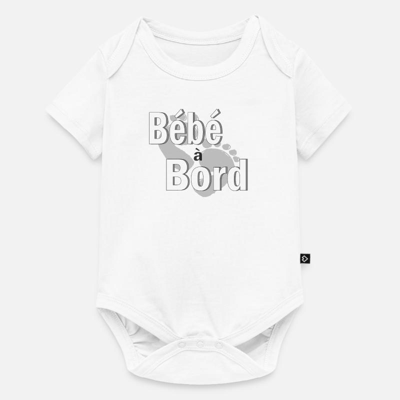 Bébé à Bord - Body à manches courtes Premium Bébé - blanc