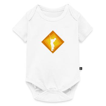Golfer Putting Golf - Baby Premium short-sleeve bodysuit - white - Front