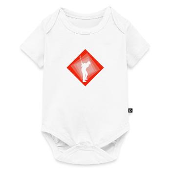 Golfer Golfing Putting - Baby Premium short-sleeve bodysuit - white - Front