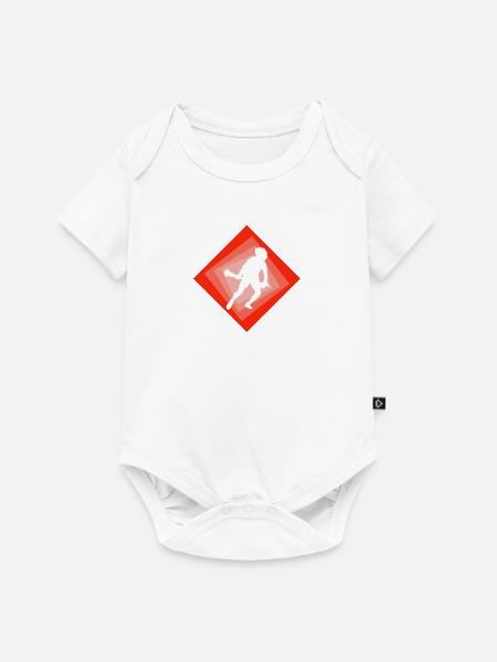 Intercrosse box Lacrosse - Baby Premium Kurzarmbody - Weiß