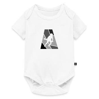 crosse sur le terrain Lacrosse - Body à manches courtes Premium Bébé - blanc - Devant