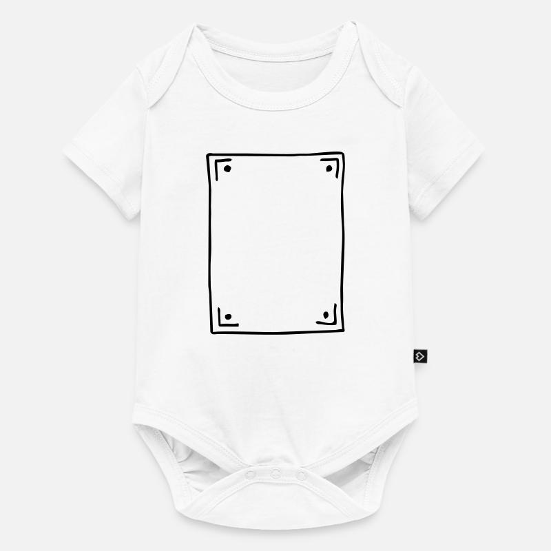 Rahmen - Baby Premium Kurzarmbody - Weiß