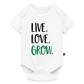 Garten - Baby Premium Kurzarmbody - Weiß - Vorne