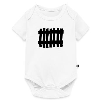 masque clôture sans voix - Body à manches courtes Premium Bébé - blanc - Devant